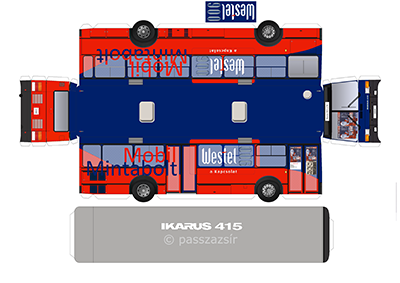 Westel900 busz makett