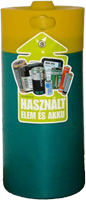 Használt, hibás elem és akku gyűjtő